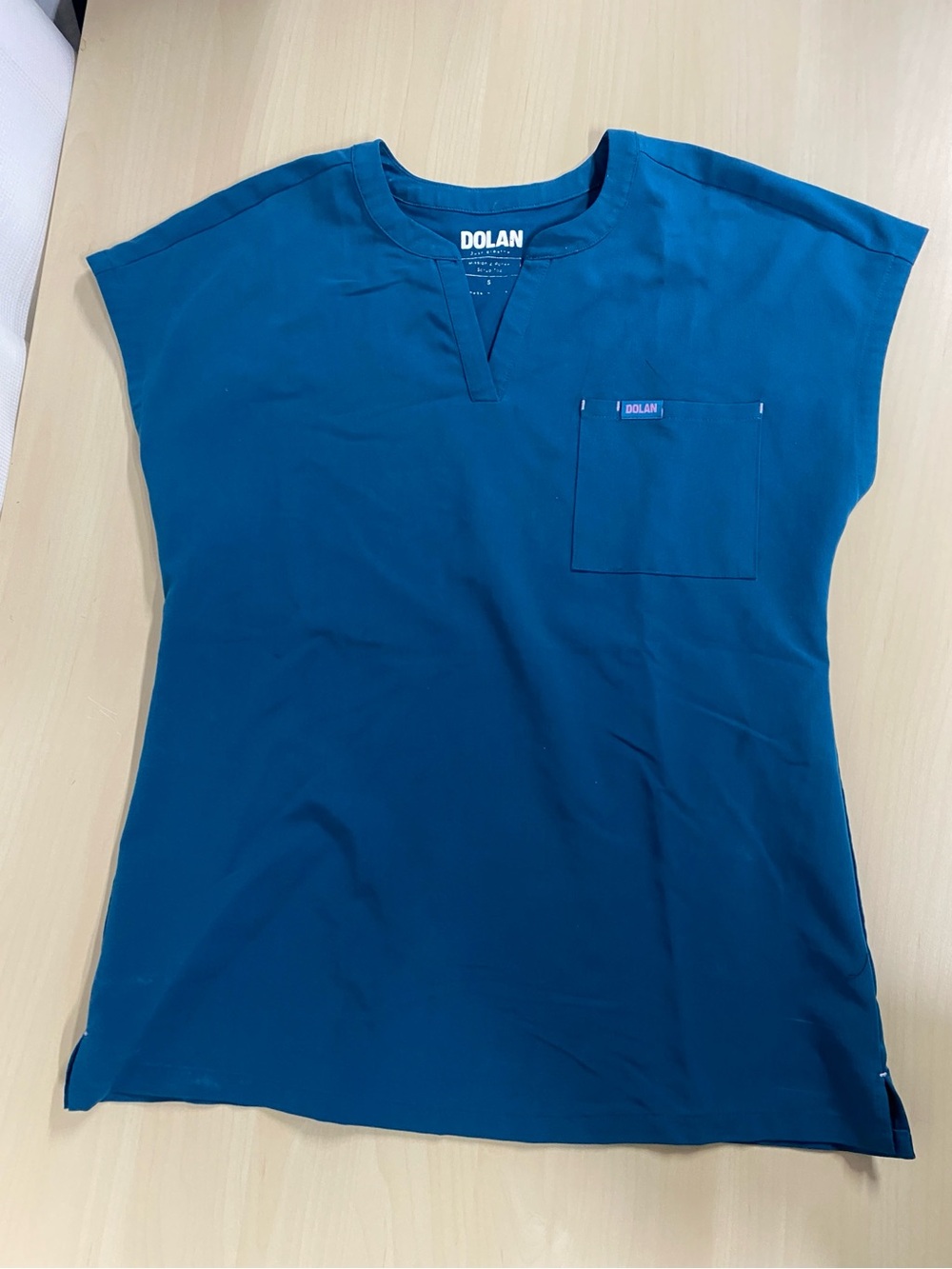 Dolan Scrub Set Women’s Small Petite Blue Jogger Pants + Top Stretch